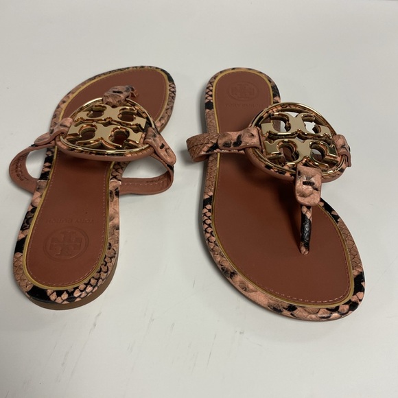 New! Tory Burch Snake Print Metal Millers
Size: 5.5, No Box - Picture 5 of 8